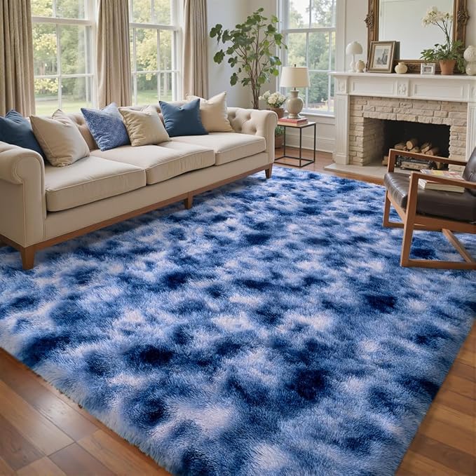 10x14 Ft Extra Large Shag Rugs for Living Room, Ultra Soft Fluffy Furry Area - Image 2