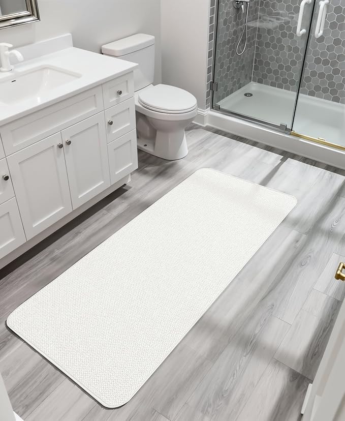 Bosap Bath Mat, Ultra Thin Bathroom Runner Rugs, Large Bath Mats - Image 6