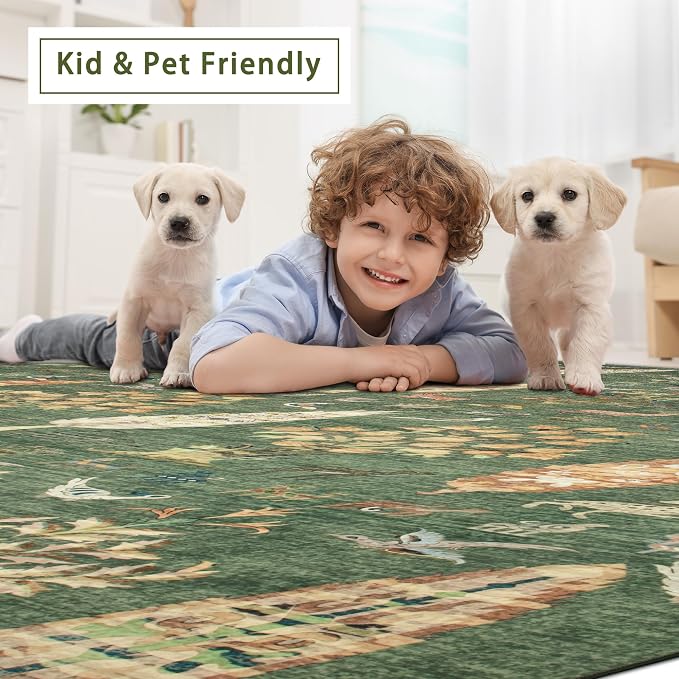 Srugn Washable Rugs 8x10 Area Rugs - Image 6