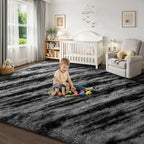 Deerhoo Shag Area Rug, 4 X 6 Tie-Dyed Plush Fuzzy Rugs - Image 8