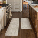Anti Fatigue Kitchen Mats 2PCS Beige Neutral Mats - Image 7