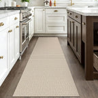 IOHOUZE Washable Runner Rug 2.6x8 Non Slip Rubber Backed Wide Hallway Runner - Image 7