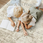 Soalmost Abstract Rug 8x10 Large Living Room Rugs Neutral Modern Washable Area - Image 5