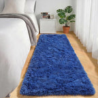 ONASAR Navy Blue Runner Rugs for Bedroom Living Room, Fluffy 2x6 Bedside - Image 4