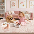 Latte&Fog Ultra Soft Thick Plush Bounce-Back, 5x7 Area Rugs - Image 2