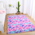 AROGAN Soft Rainbow Area Rugs for Girls Room 3x5 Feet, Fluffy Cute Colorful - Image 8