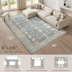 Vintage Living Room Area Rug 8x10 - Image 9