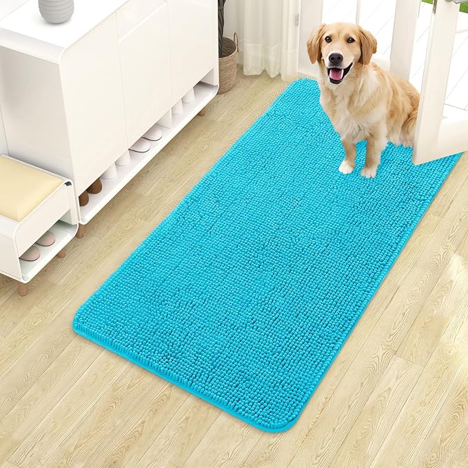 OLANLY Dog Door Mat for Muddy Paws 40x24, Absorbs Moisture and Dirt, Absorbent by OLANLY