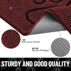 Smiry Dog Door Mat for Muddy Paws, Absorbent Dirt Trapper Non Slip Quick Dry - Image 4