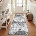 Grey 2x5 Washable Entryway Runner Rug Non Slip by Acapet