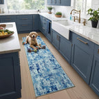 Toneed 2x6 Washable Runner Rug, Modern Abstract Hallway Runner - Image 4
