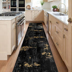 RELEANY Washable Area Rugs 2'x8' Non-Slip Modern Abstract Soft by RELEANY