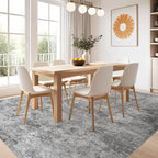 Nakagishi 9x12 Area Rugs Living Room: Washable Abstract Large Neutral Soft Rug - Image 6