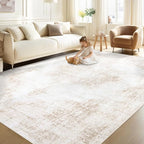 Area Rug 5x7 Vintage Rug: Washable Living Room Rugs Retro Medallion Distressed by MXSANYOORUG