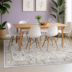 Hazo Haus Light Gray 8x12 Large Area Rugs - Image 6