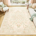 CAPALOCA Machine Washable Rugs Nursery Rug Cute Girl Non Slip Low Pile Water - Image 4