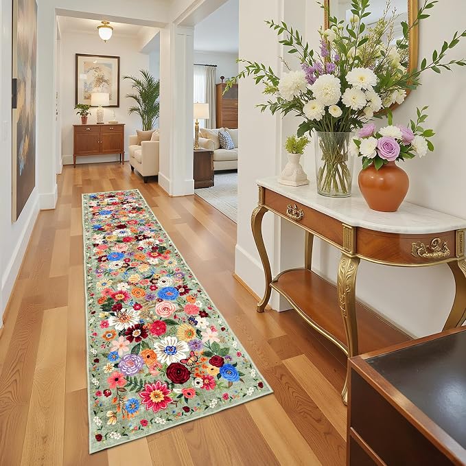 Rug for Hallways Kitchen Rug 2'6" x 14', Non Slip Washable Rugs - Image 6