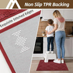 COSY HOMEER Kitchen Rugs 24"x36" Non-Slip Washable Kitchen Mats - Image 4