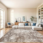 10x10 Square Living Room Area Rug – Washable Non-Slip Modern Large Rug by BYYVOORugsforYourHome