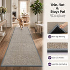 DEX Hallway Runner Rug 2'4''x8, Non Slip Rubber Backing Inside Entryway Carpet - Image 6