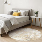Round Rug Living Room Rugs: 10x10 Washable Circle Large Abstract Modern Soft - Image 6