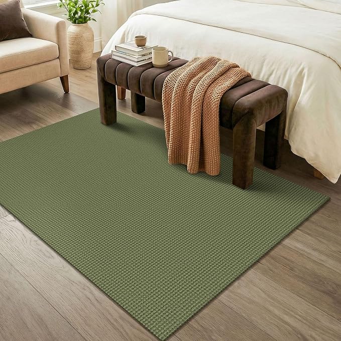 KOZYFLY Washable 4x6 Entry Woven Area Rug, Braided Throw Rugs - Image 8