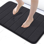 Buganda Memory Foam Bath Mat, Ultra Soft and Non-Slip Bathroom Rugs, Water by Buganda