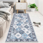 HEBE Hallway Runner Rug 2'x5' Washable Vintage Distressed Area Rugs Non Slip - Image 9