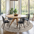 TOPRUUG Washable Oriental Area Rug - 8ft Round Rugs - Image 3