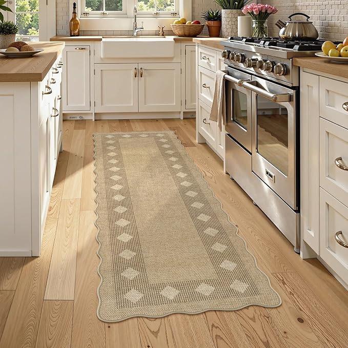LIVEBOX Scalloped Easy Jute Diamond Rug - Image 2