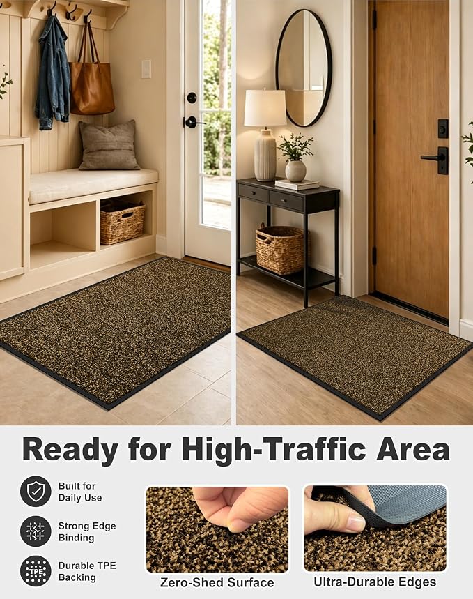 Mibao Super Absorbent Front Door Mat, 29.5" x 17", Non-Slip Washable Indoor - Image 6