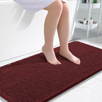 OLANLY Large Bathroom Rugs 50x30, Soft Absorbent Chenille Bath Rugs, Rubber by OLANLY