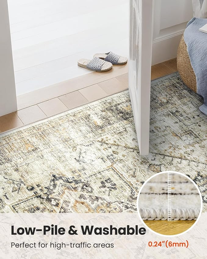 AMADA HOMEFURNISHING 2x6 Washable Runner Rug, Non-Slip Backing & Durable Edge - Image 7