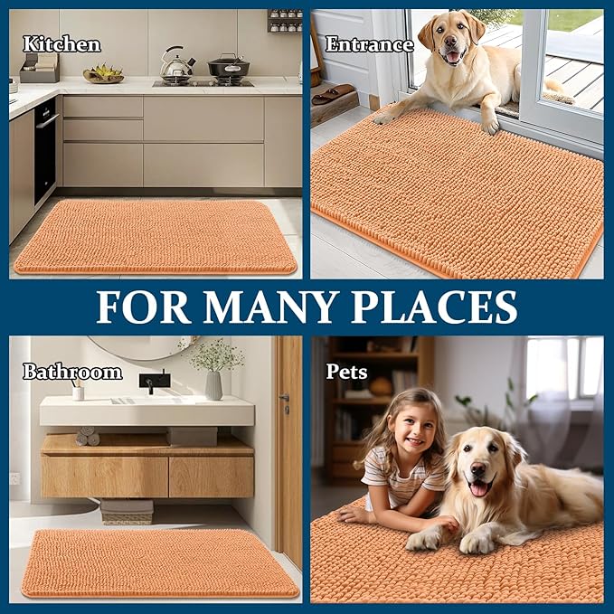 OLANLY Dog Door Mat for Muddy Paws 45x27, Absorbs Moisture and Dirt, Absorbent - Image 8