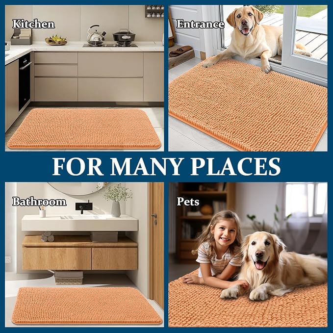 OLANLY Dog Door Mat for Muddy Paws 44x32, Absorbs Moisture and Dirt, Absorbent - Image 8