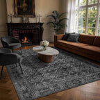 LIANLAM 5x7 Washable Area Rug, Vintage Boho Traditional Pattern, Non-Slip Stain by LIANLAM