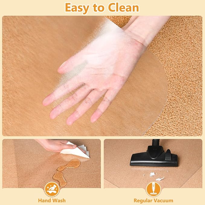Clear Runner Rug 3'x10' for Hallway – Non Slip Waterproof Vinyl Carpet Protector - Image 6
