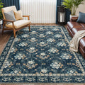 Lessymo Dining Room Rugs for Under Table, 6x9 Washable Area Rug for Living Room by Lessymo