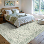 Rugxara 5X7 Washable Area Rug for Living Room, Vintage Large Boho Rugs for - Image 4