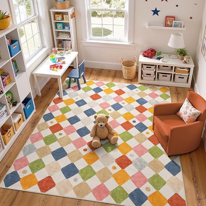 jinchan Macy 8x10 Kids Area Rug by JINCHAN