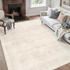 6x9 Area Rugs for Living Room: Vintage Boho Neutral Washable Rug Indoor Soft - Image 3