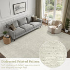 DCX 4x6 Beige Rug, Kid & Pet Friendly - Image 3