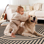 Tangsoo Rainbow Easy Jute Rug 8x10 Washable Rugs - Image 6