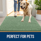 OLANLY Dog Door Mat for Muddy Paws 30x20, Ultra Absorbent Chenille Mud Doormat - Image 6