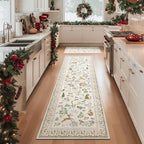 Machine Washable Kitchen Runner Rugs: 2'6"x8' Hallway Runner Non Slip Low Pile - Image 9