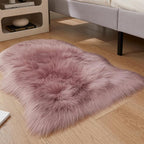 EasyJoy Ultra Soft Fluffy Shaggy Area Rug Faux Fur Rug Chair Cover Seat Pad - Image 3