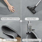 Amearea 4x4 Square Area Rugs for Bedroom Living Room, Modern Grey Thickened - Image 5