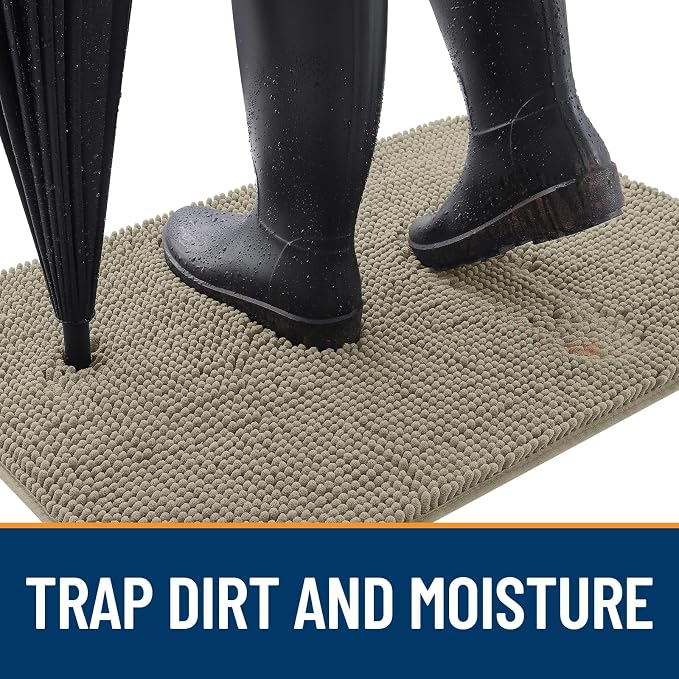 OLANLY Dog Door Mat for Muddy Paws 44x32, Absorbs Moisture and Dirt, Absorbent - Image 2