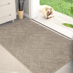 PURRUGS Dirt Trapping Door Mat 32" x 47", Non-Slip Machine Washable Entry Rug by PURRUGS