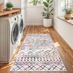 KUTA 3x5 Rugs for Entryway Boho Area Rug for Living Room, Moroccan Multi-Color - Image 3